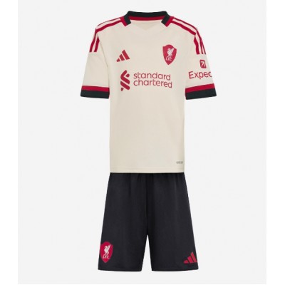 Liverpool Alexis Mac Allister #10 Udebane Trøje Børn 2025-26 Kortærmet (+ Korte bukser)